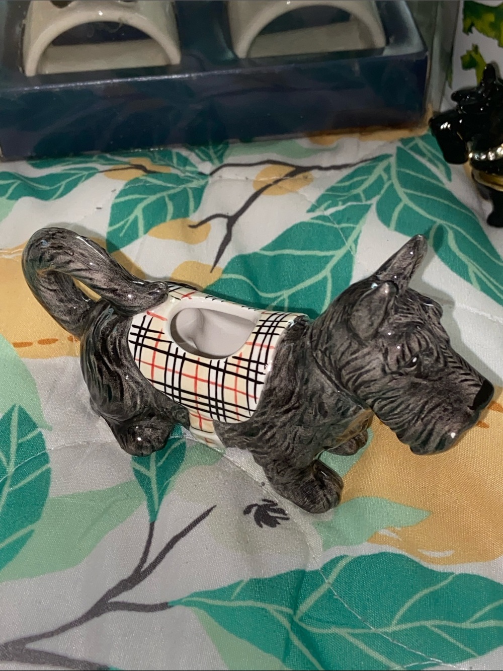 VTG SCOTTISH TERRIER CREAMER Scottie Dog NOS